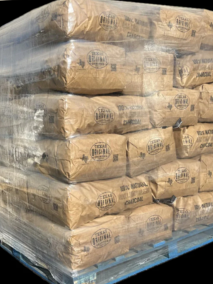 pallet of butlerwood charcoal bags