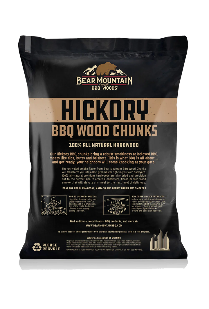 Bear Mountain BBQ Wood Chunks - Hickory