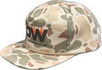 Camouflage-patterned cap with Butlerwood logo on a transparent background.