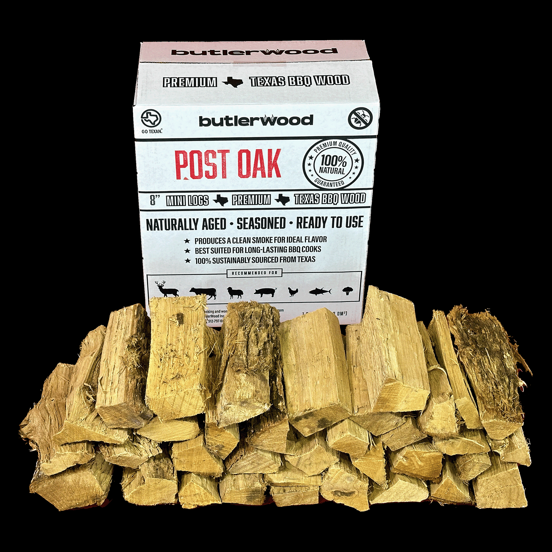 Post Oak Firewood & Cooking Wood Post Oak BBQ Wood Splits